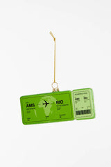 Yup Ornament Boardingpass Amsterdam - Rio de Janeiro