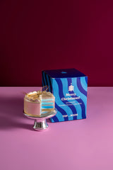 YUP in de boom - Gender reveal cake blauw