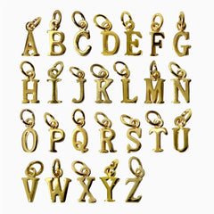 Gouden Letter Bedels A tm Z
