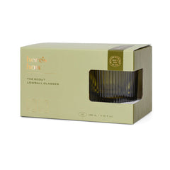 Low drink Glass - Olive