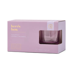 Low drink Glass - Lilac