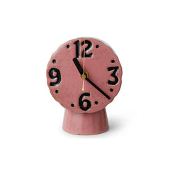 HKliving Retro ceramic clock pink