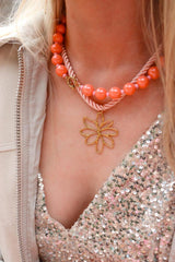Label Kiki - Sunset squeeze necklace gold