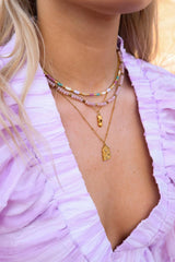 Label Kiki - Golden sand necklace gold