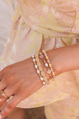 Label Kiki - Lemon beads bracelet gold