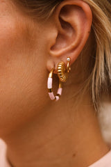 Label Kiki - Open shell hoop gold