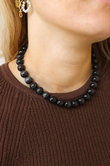 Label Kiki - Noir mood necklace gold