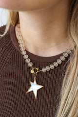 Label Kiki - Powder touch necklace gold