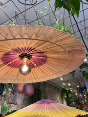 Hanglamp, beige/paars