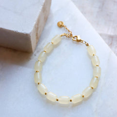 Label Kiki - Lemon beads bracelet gold