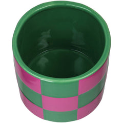 Bloempot blokken- paars/groen