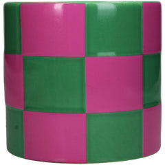 Bloempot blokken- paars/groen