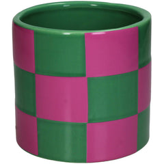Bloempot blokken- paars/groen