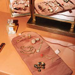 Sieradentasje Laura - Spice & Fuchsia