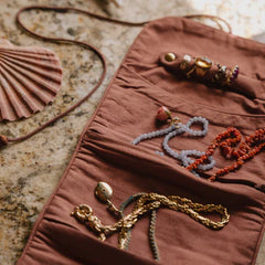 Sieradentasje Laura - Spice & Fuchsia