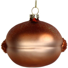 Ornament Kroket Sandwich Glas Bruin 8.5cm