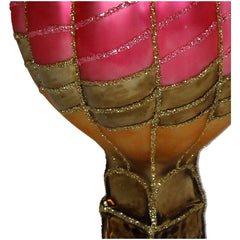 Ornament Luchtballon Glas Multi 11,5cm