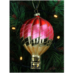 Ornament Luchtballon Glas Multi 11,5cm