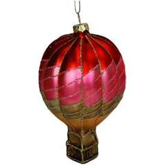 Ornament Luchtballon Glas Multi 11,5cm