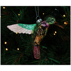 Ornament Kolibrie Glas Multi 9,5cm
