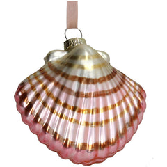 Ornament Schelp Glas Champagne