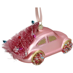Ornament Auto Glas Pink