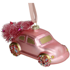 Ornament Auto Glas Pink