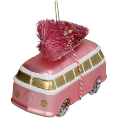 Ornament Glas Christmas Van Roze