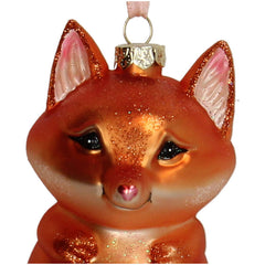 Ornament Vos Glas Bruin