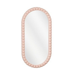 Spiegel dots roze (L49,5cm)