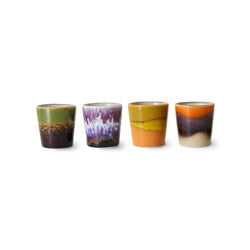 70s ceramics: egg cups, island (set of 4)