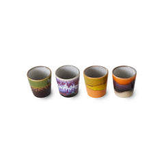 70s ceramics: egg cups, island (set of 4)