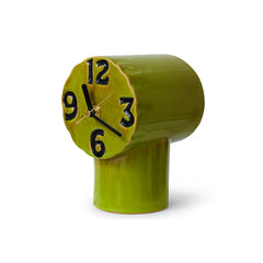 HKliving Retro ceramic clock olive