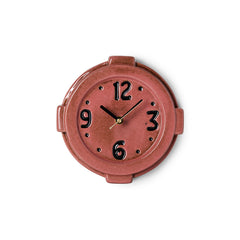 Retro ceramic wall clock, pink | PRE-ORDER, begin december