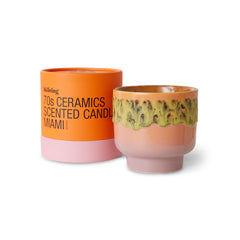 Hkliving 70s ceramics: scented candle miami