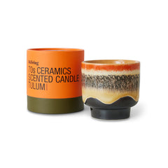 Hkliving 70s ceramics: scented candle tulum