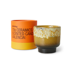 Hkliving 70s ceramics: scented candle valencia