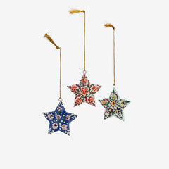 Handmade paper mache stars