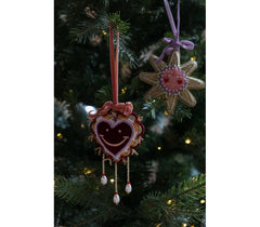 Ornament Hart met Smiley