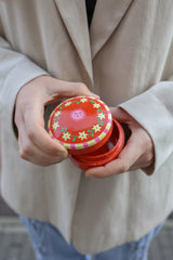 Rond Doosje met Bloemen en Zonnetjes