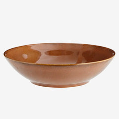 STONEWARE SERVING BOWL, Cinnamon, 26 x 7 cm