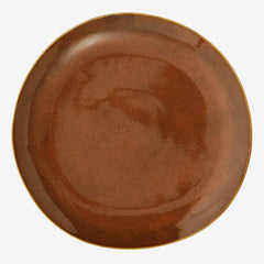 STONEWARE DINNER PLATE, cinnamon