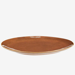 STONEWARE DINNER PLATE, cinnamon
