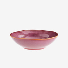 STONEWARE BOWL, plum, 17,5 x 5 cm