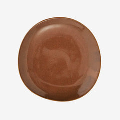 STONEWARE LUNCH PLATE, cinnamon