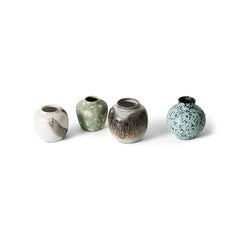 70s ceramics: small vases canyon, set of 4