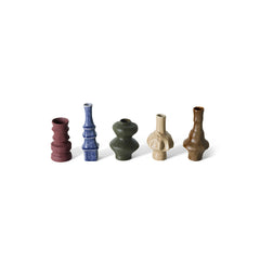 70s ceramics: small vases palette, set of 5