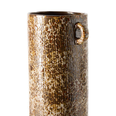 Long vase, reactive brown | PRE-ORDER, begin november