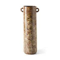 Long vase, reactive brown | PRE-ORDER, begin november