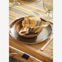 STONEWARE DEEP PLATE - Brown